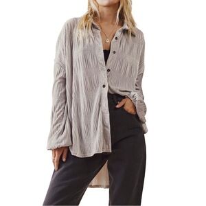 Free People My Best Top Button Down